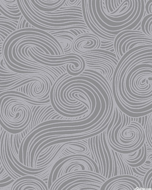 Just Color - Gusts of Wind - Pewter Gray - 108" QUILT BACKING