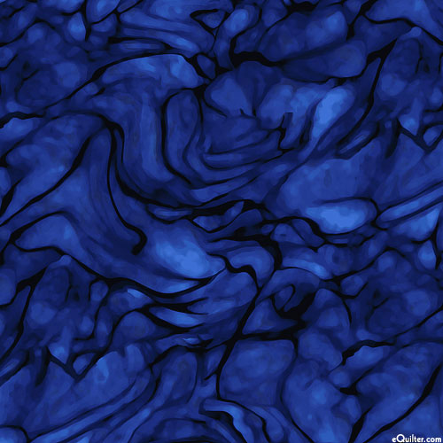 Wiggle - Electric Ripples - Midnight Blue - 108" QUILT BACKING
