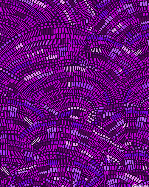 Mosaic - Waves - Cosmos Purple - 108" QUILT BACKING