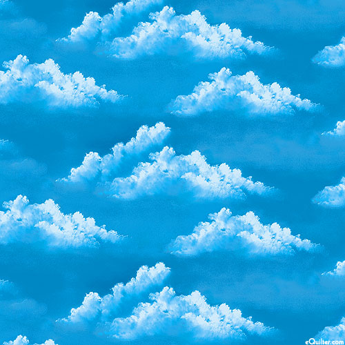 The Joy of Painting - Puffy Clouds - Sky - DIGITAL PRINT