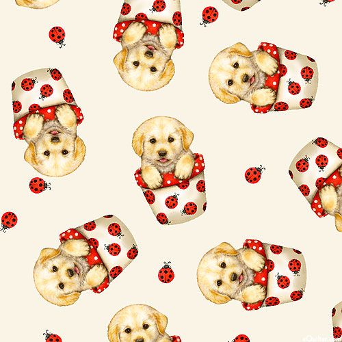 Trendy Pups - Ladybug Retrievers - Cream