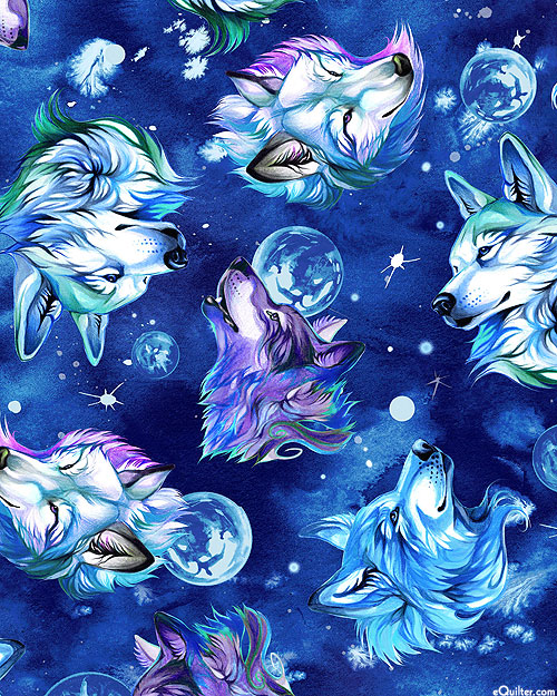 Spirit Of The Wolf - Lunar Portraits - Sapphire Blue - DIGITAL