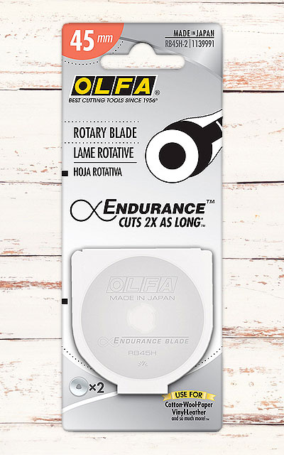 Olfa Endurance 45 mm Rotary Blades - Two Pack