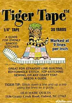 Tiger Tape - 1/4" Tape - 9 Lines Per Inch