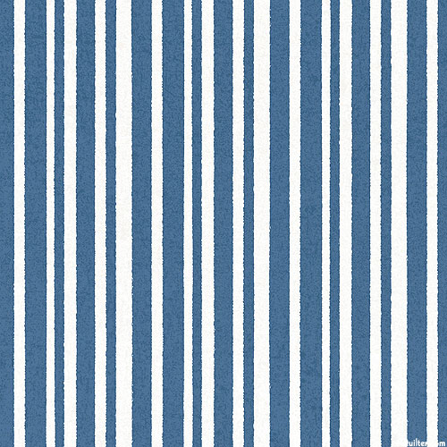 Patchwork Americana - Stripes - Denim Blue