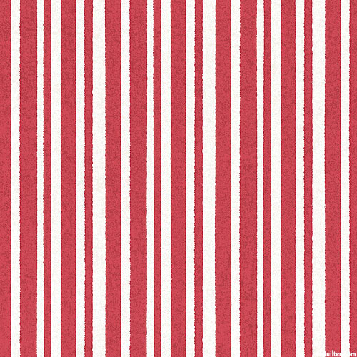 Patchwork Americana - Stripes - Cardinal Red