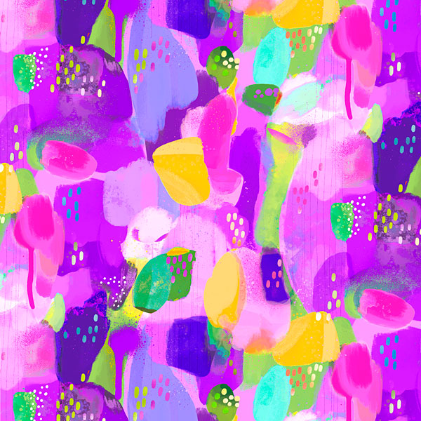 Everyday Magic - Abstract Whimsy - Raspberry Pink