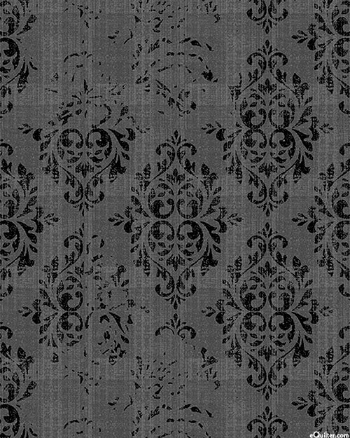 Happy Haunting - Wicked Wallpaper - Charcoal Gray