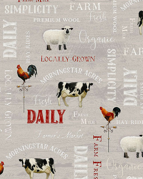 Farm Fresh - Ranch Animals - Ash Gray