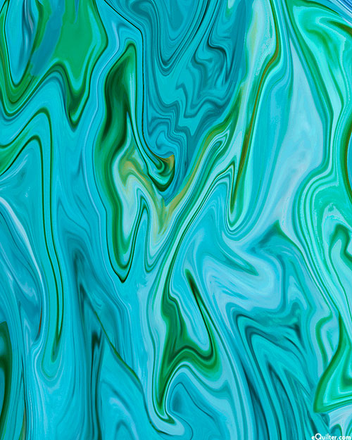 Marble Studio - Paint Pour - Turquoise