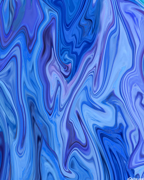 Marble Studio - Paint Pour - Cornflower Blue
