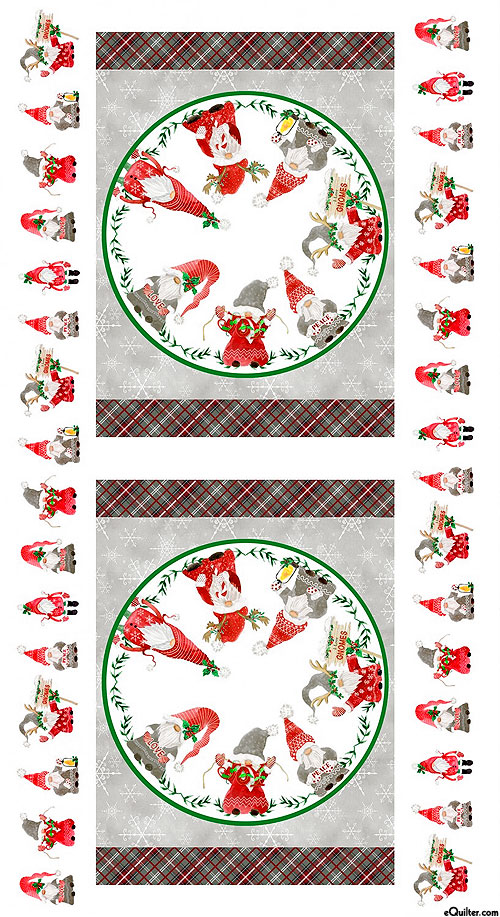 Gnome's Home Tree Farm - Christmas Together - 24" x 44" PANEL