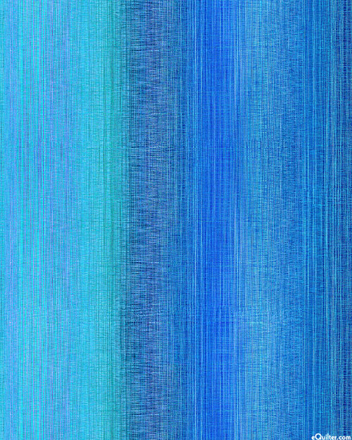 Ombre Color Cascade - Ocean Blue - 108" QUILT BACKING