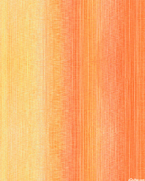 Ombre Color Cascade - Tangerine - 108" QUILT BACKING