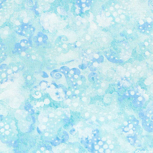 Day Dreams - Floral Mist - Aquamarine - 108" QUILT BACKING