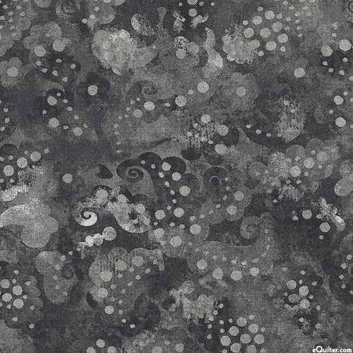 Day Dreams - Floral Mist - Charcoal Gray - 108" QUILT BACKING