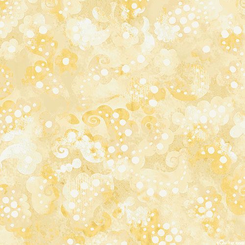 Day Dreams - Floral Mist - Straw Yellow - 108" QUILT BACKING