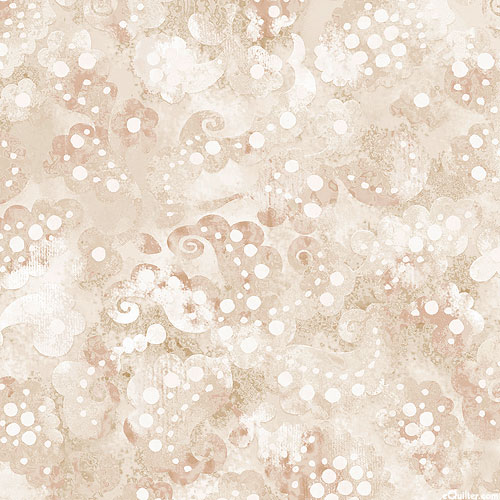 Day Dreams - Floral Mist - Champagne - 108" QUILT BACKING