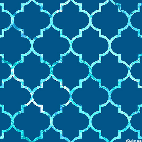 Coastal Living - Aquatic Tiles - Navy Blue