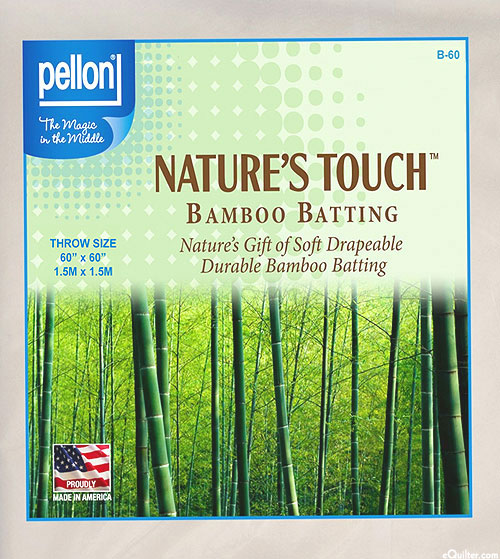 Nature's Touch Bamboo/Cotton Batting - Throw Size 60" x 60"