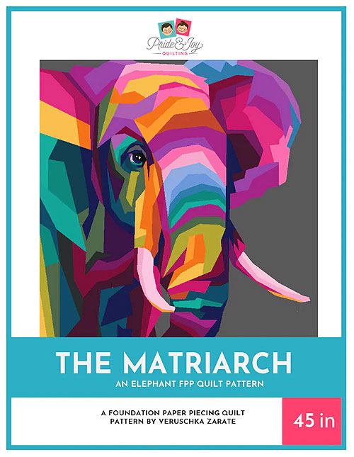 The Matriarch - Paper Piecing PATTERN by Veruschka Zarate