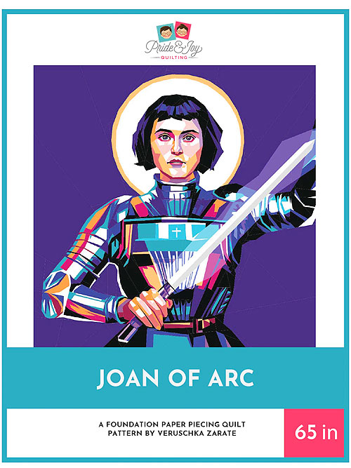 Joan Of Arc - Paper Piecing PATTERN by Veruschka Zarate