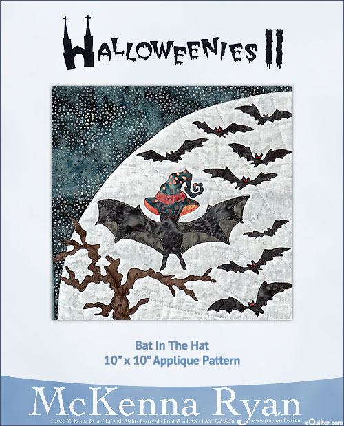McKenna Ryan PATTERN - Halloweenies II - Bat In The Hat