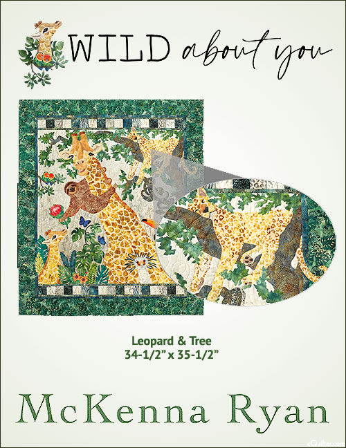 Wild About You - Leopard & Tree - PATTERN by McKenna Ryan