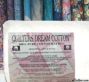 Quilters Select Light Batting - 100% Cotton - 121" Wide