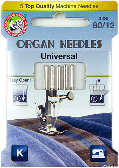 Organ Universal Needles - Size 80/12 - Eco Pack