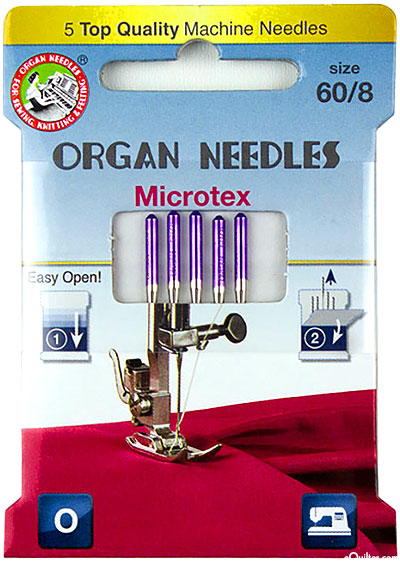 Organ Microtex Needles - Size 60/8 - Eco Pack