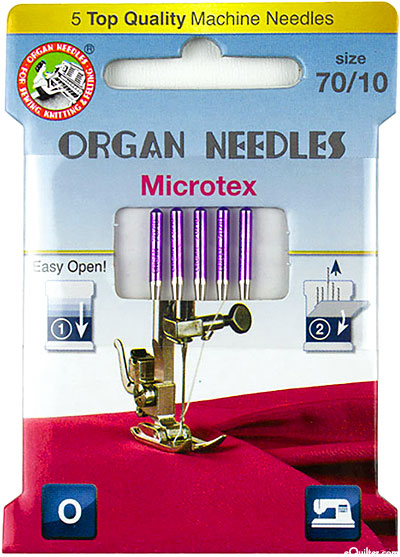 Organ Microtex Needles - Size 70/10 - Eco Pack