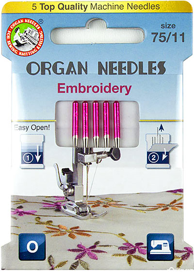 Organ Embroidery Needles - Assortment- Eco Pack