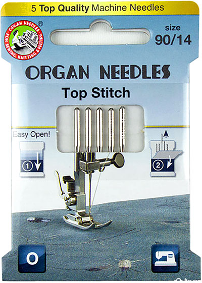 Organ Topstitch Needles - 90/14 - Eco Pack