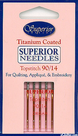 Superior Threads Titanium Coated Topstitch Needles - Size 90/14