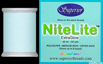 NiteLite - Glow-In-The-Dark Thread - 80 yd - Aqua
