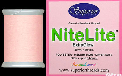 NiteLite - Glow-In-The-Dark Thread - 80 yd - Pink