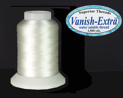 Vanish-Extra:  Water Soluble Thread - 1500 yds