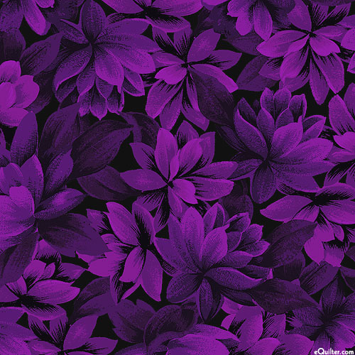 Floral Fantasy - Layered Petals - Midnight Purple