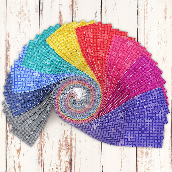Fountain Mosaic - OMBRE DOTS - 2 1/2" Strips