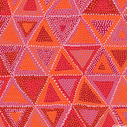 Kaffe Collective - Beaded Tent Triangles - Watermelon Red