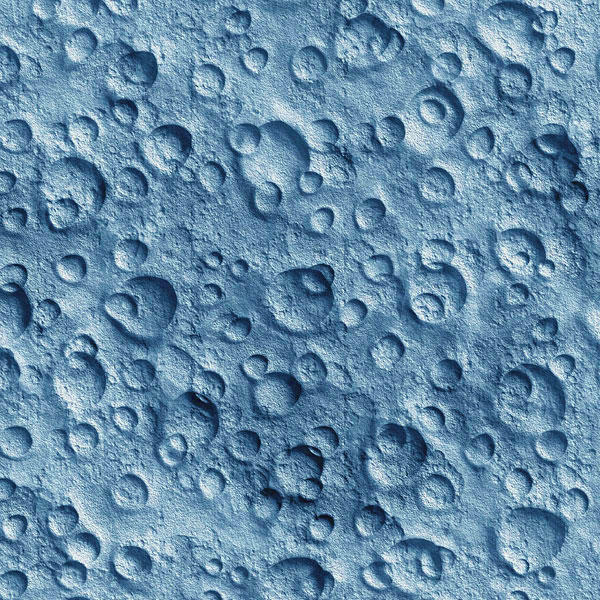 Moon Surface - Steel Blue - DIGITAL PRINT