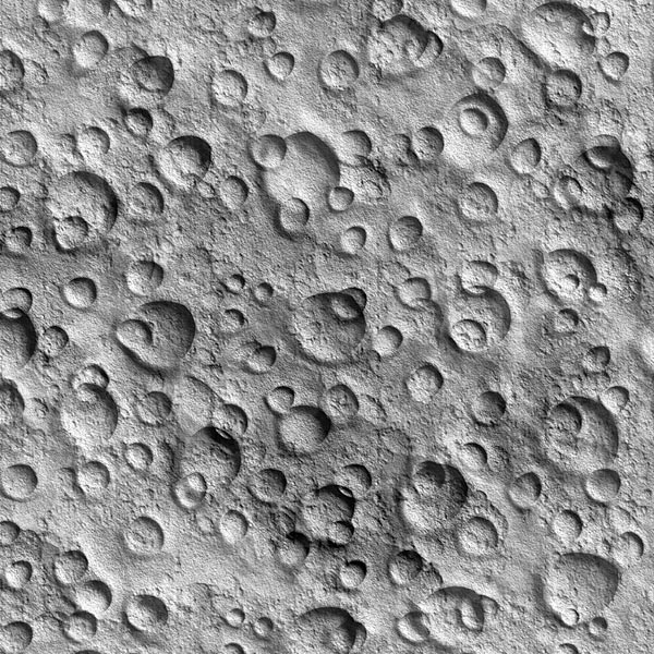 Moon Surface - Lunar Craters - Ash Gray - DIGITAL PRINT