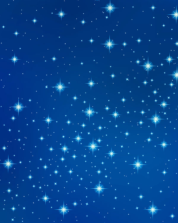 Sparkling Stars - Nautical Blue - DIGITAL PRINT