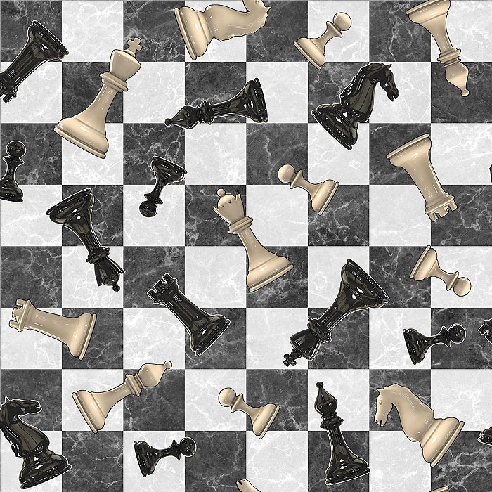 Chess - Marble Board - Alabaster - DIGITAL PRINT