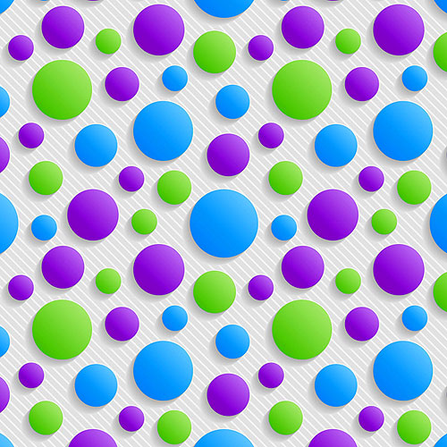 Carnivale Party Dots - Cool/White - DIGITAL PRINT