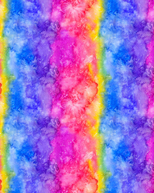 Watercolor Aquarelle - Fantasy Stripe - Rainbow - DIGITAL PRINT