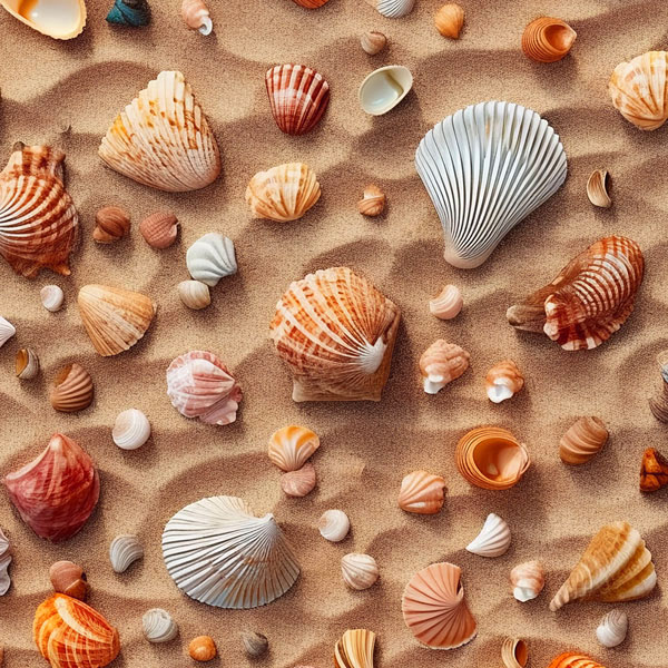 Seashells in the Sand - Sandstone - DIGITAL
