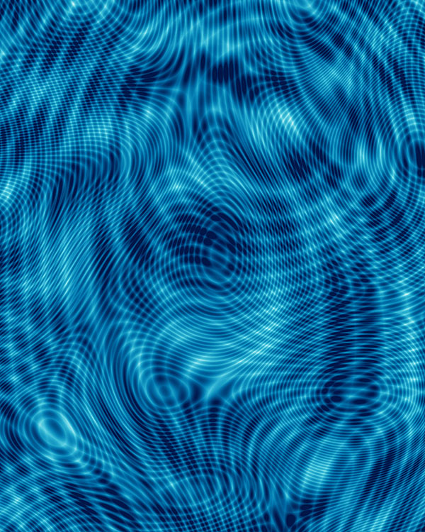 Moire Texture - Celestial Blue - DIGITAL PRINT