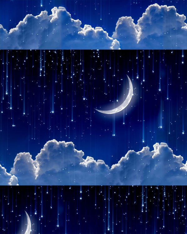 Moonlight Stripe - Midnight Blue - DIGITAL